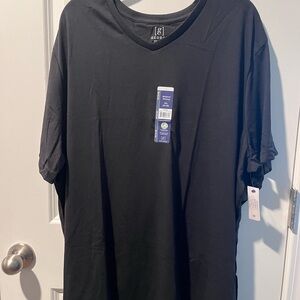 George Men's Classic Black V-Neck Tee